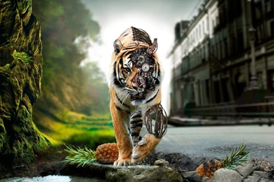 Amazing Tiger Robot Hd Wallpapers Free