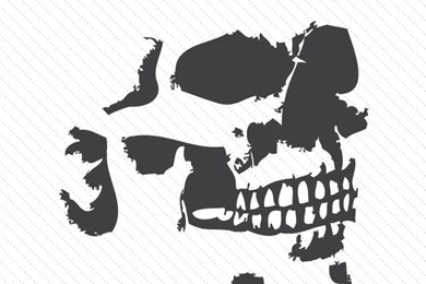 Simple Skull iPhone 4 Wallpapers (640x960)