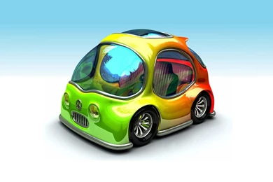 Colorful 3D Car Wallpapers