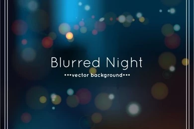 Blurred Night Backgrounds Design Vector