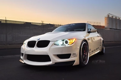 White Cars Bmw M3