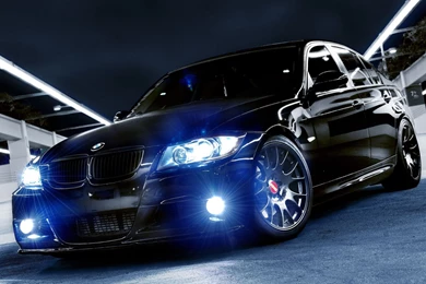 Black Custom BMW M3 At Night   1920x1200   Full HD 16/10 ...