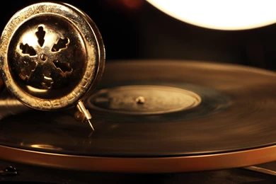 Gramophone, Vintage, Vinyl, Technology, Music, Playing, Speed Blur ...