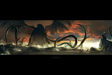 Cthulhu Monster Wings Wallpapers