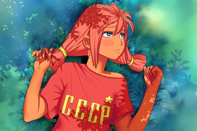 Download Wallpapers 1920x1080 Everlasting Summer, Girl, Tails ...