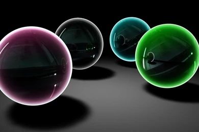 Glass Spheres Wallpapers   3D Wallpapers