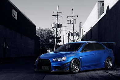 Mitsubishi Lancer 2014 Blue   Image
