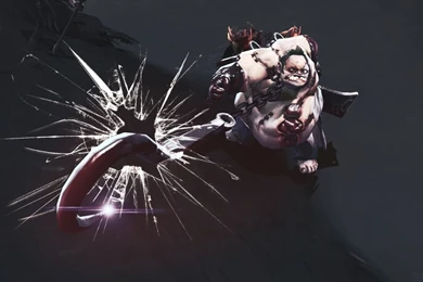 Download Wallpapers 1366x768 Pudge, Dota 2, Art, 3d Laptop 1366x768 ...