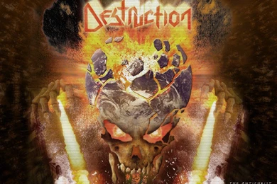 Skull Fire Metal Destruction Wallpapers   (