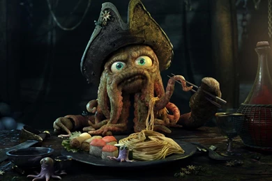 Download Wallpapers Davy Jones (Pirates Of The Caribbean) (1366 X ...
