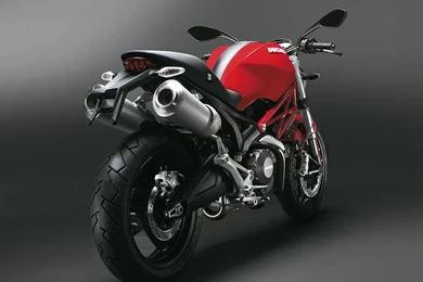Ducati Monster 696 Red Rear Wallpapers