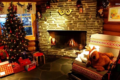 Christmas Fireplace Wallpapers   Holiday Wallpapers