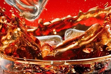 Download Wallpapers 3840x1200 Coca cola, Ice, Glass, Splashes Dual ...