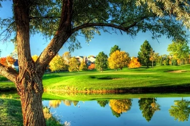 Golf Course Landscape HD Desktop Wallpapers : High Definition ...