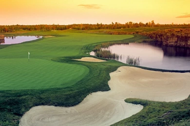 1366x768 Golf Field Desktop PC And Mac Wallpapers