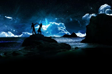 Ocean At Night Wallpapers >> Backgrounds With Quality HD