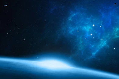 Space: Reticulum Space Blue Sky Moon Star Best Wallpapers For High ...