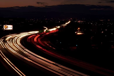 Download Wallpapers 1920x1080 Road, Night, Traffic, Turn, Sign Full ...