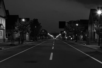 Download Suburbia Night Road Screensaver For Amazon Kindle DX