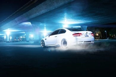 Car Of BMW Run Under Bridge Hd Wallpapers Photo