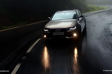 Audi On The Night Road Wallpapers And Images   Wallpapers ...