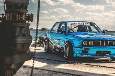 Wallpapers Bmw, E30, M3, V8, Blue Chrome   Car Pictures And Photos ...
