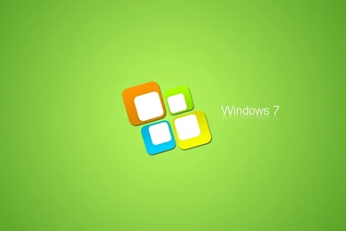 Wallpaper: Blue, Windows 7, White, Green, Square, Operating System ...