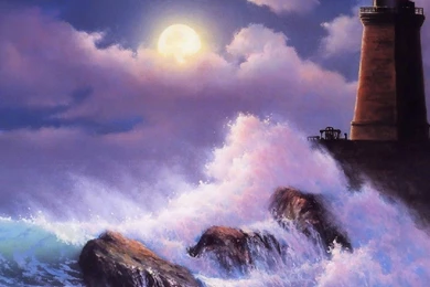 Oceans Tag Wallpapers Page 2: Light Beginning Autumn Lighthouses ...