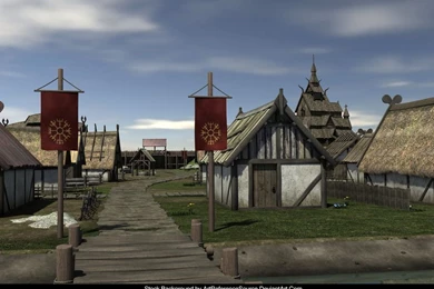 Free Stock Background: Viking Village By ArtReferenceSource On ...