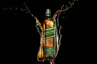 Download Wallpapers 3840x2160 Johnnie Walker, Green Label, Whiskey ...