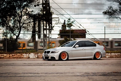 Car Wheels Tuning BMW E90 320d HD Wallpapers   FreeWallsUp