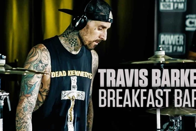 Travis Barker LIVE Drum Set On The Cruz Show