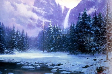 Download Download Thomas Kinkade Winter Wallpapers For Mac