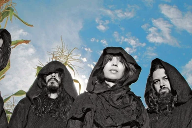 Download Wallpapers 3840x1200 Sunn O, Band, Members, Clothes, Image ...