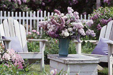 Garden Table Lilacs   (
