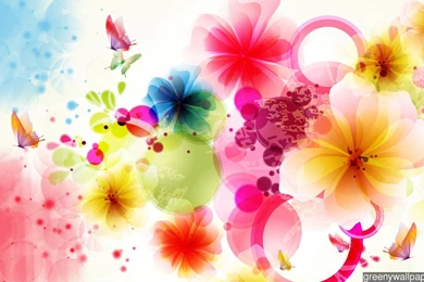 Download Exotic Abstract Floral Online 2048x1152 Wallpapers