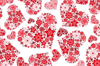 Floral Hearts Wallpapers