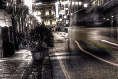 Gray City Night View iPhone 5s Wallpapers Download