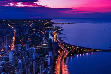 Get Wallpaper: Http://goo.gl/71Nhv9 Mh45 chicago city night sky ...