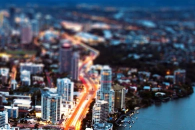 Nature Riverbank City Night View iPhone 6 Wallpapers Download ...