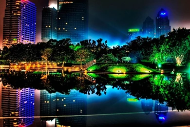1280x1024 Colorful Night Lights Desktop PC And Mac Wallpapers