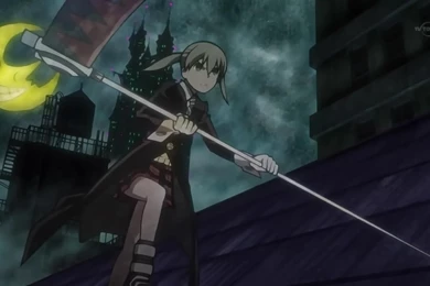 Soul Eater Maka Albarn On The Roof Flag
