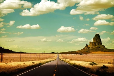 Wallpapers Dark Way Free Hd Desert High Road Mountain 1366x768 ...