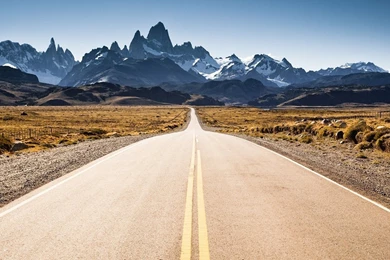 Desert Mountains Road HD Wallpapers