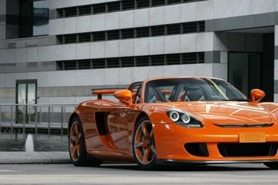 Orange Porsche iPad 1 & 2 Wallpapers