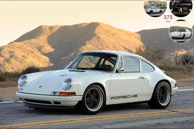 Singer Porsche 911 White   Front