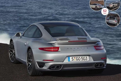 2014 Porsche 911 Turbo S Coupe   Rear