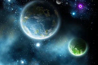 1600x1200px Blue Planet Cosmic