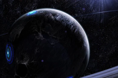 Gray And Blue Planet >> HD Wallpaper, Get It Now!