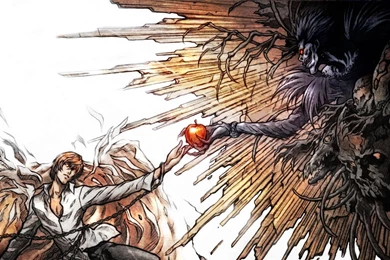 Death Note Light And Ryuk Wallpapers HD. Free Desktop Backgrounds ...